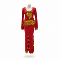 Red Belly Dance Costume with Gold Coins – Elegant & Eye-Catching