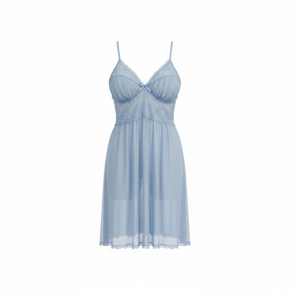 Light Blue Flowing Dress – Elegant & Graceful Look