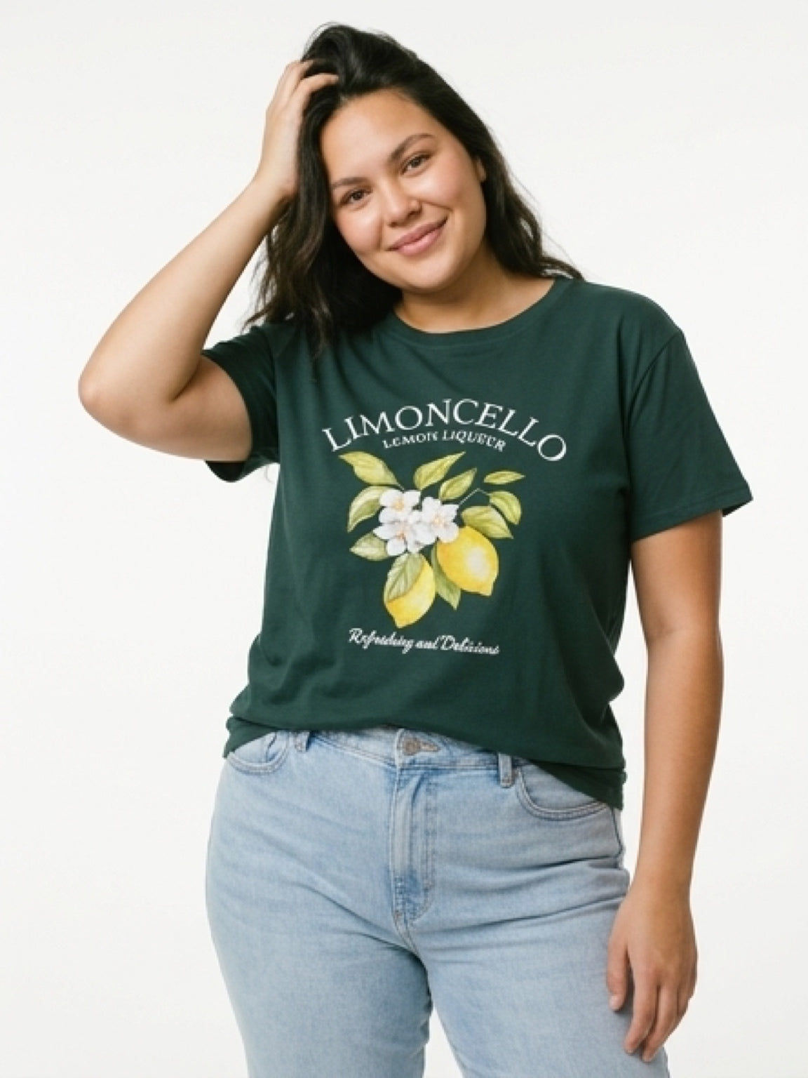 Graphic Lemon Print T-Shirt – Casual Trendy Style