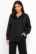 Black Classic chemise– Elegant Minimal Style