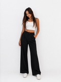 Black Wide-Leg Pants – Elegant Fit