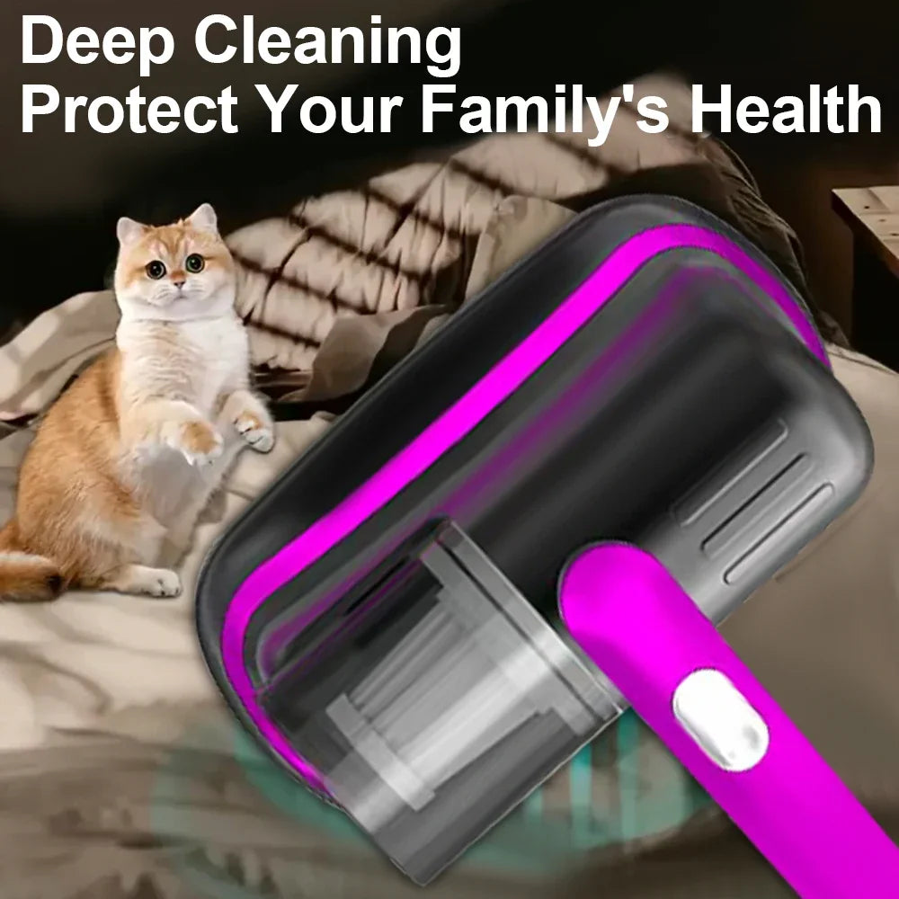 Wireless Mattress Vacuum Cleaner – UV-C & HEPA, 12KPa