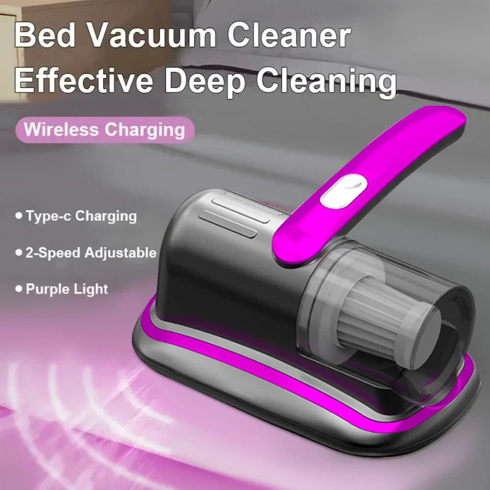 Wireless Mattress Vacuum Cleaner – UV-C & HEPA, 12KPa