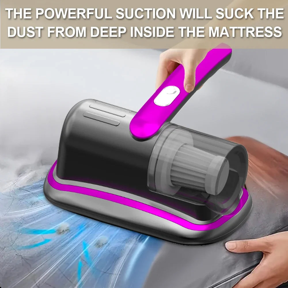 Wireless Mattress Vacuum Cleaner – UV-C & HEPA, 12KPa